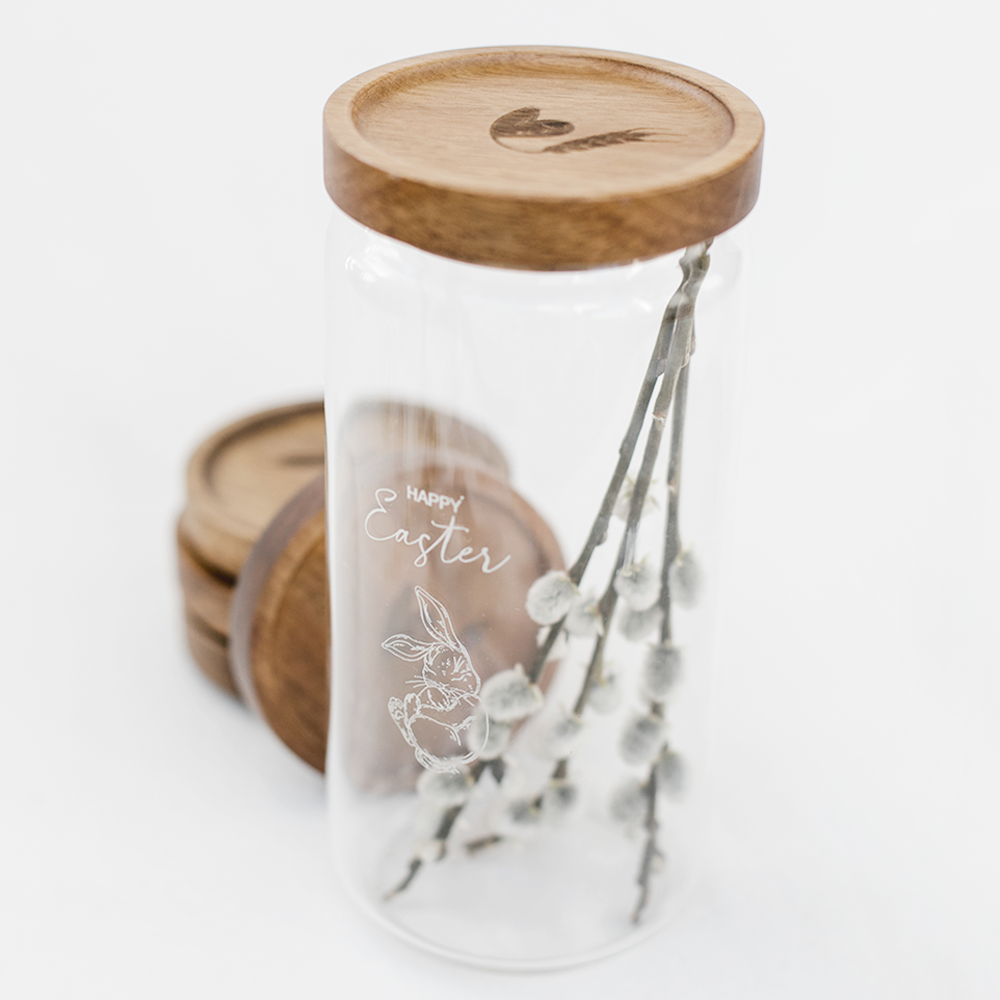 Bake Affair Vorratsglas "Happy Easter" 1000 ml