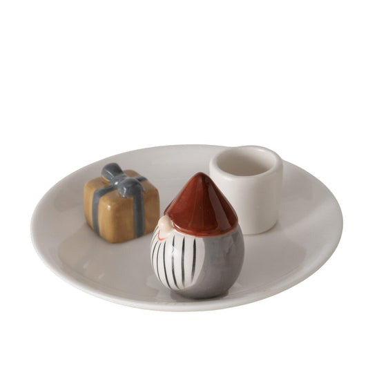 Boltze Home Kerzenhalter mit Wichtel Ø 12 cm