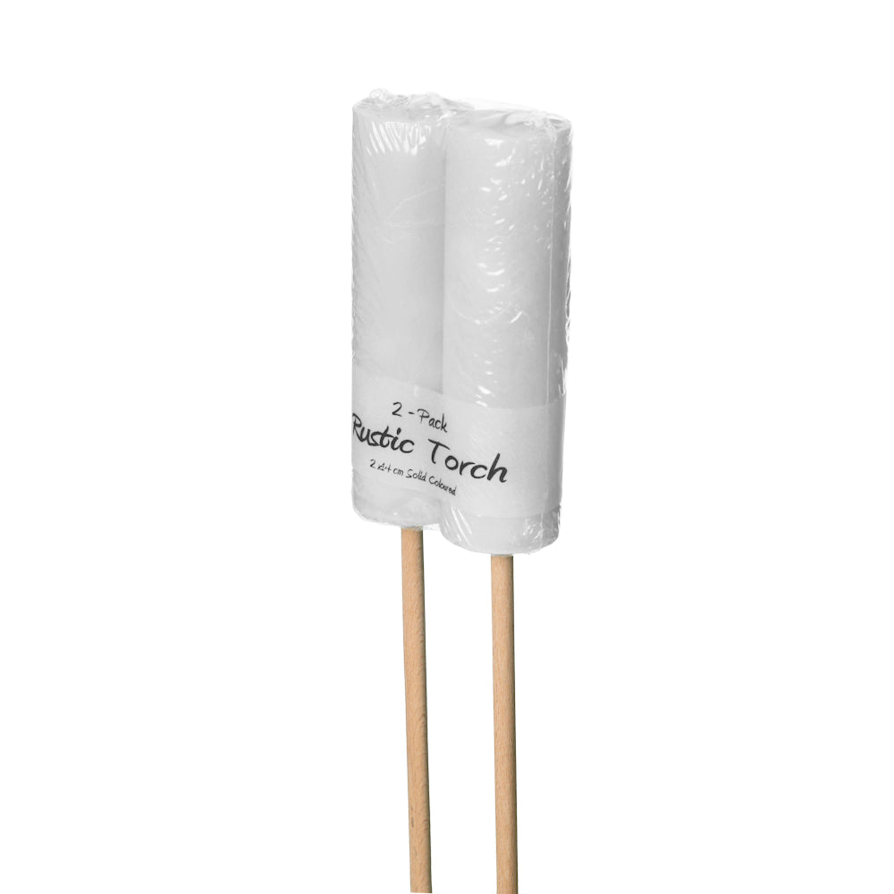 Branded by Outdoor-Fackel white 2er-Pack