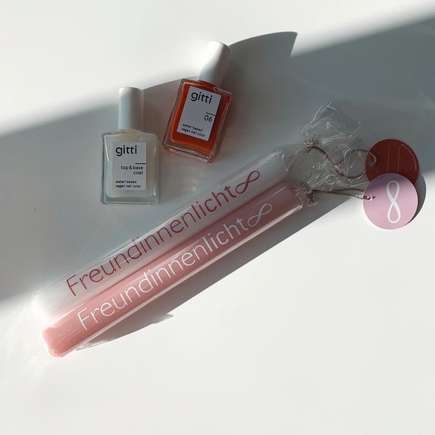 Bulla Design Kerze Wünschelicht Freundinnen Licht altrosa