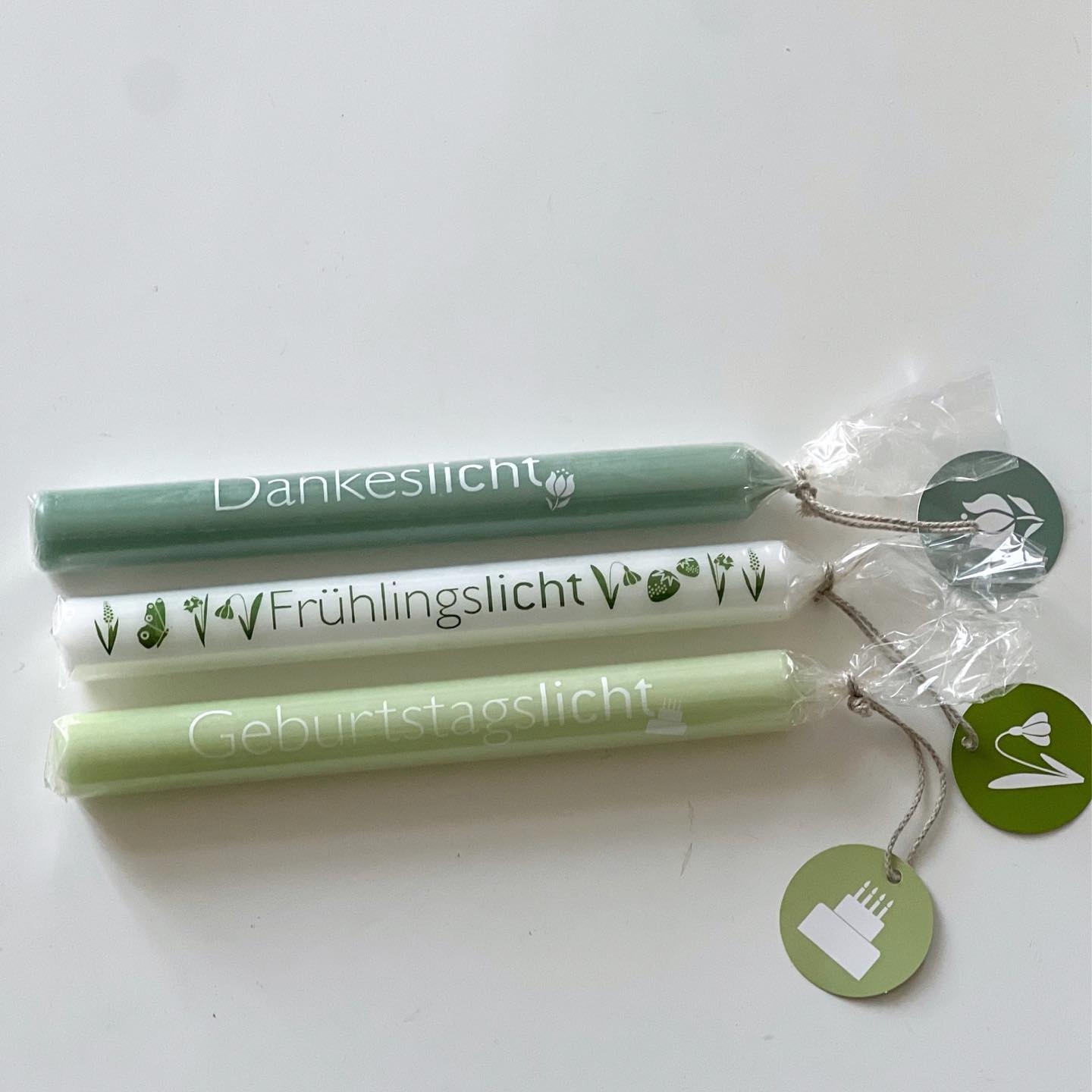 Bulla Design Kerze Wünschelicht Geburtstagslicht softgrün