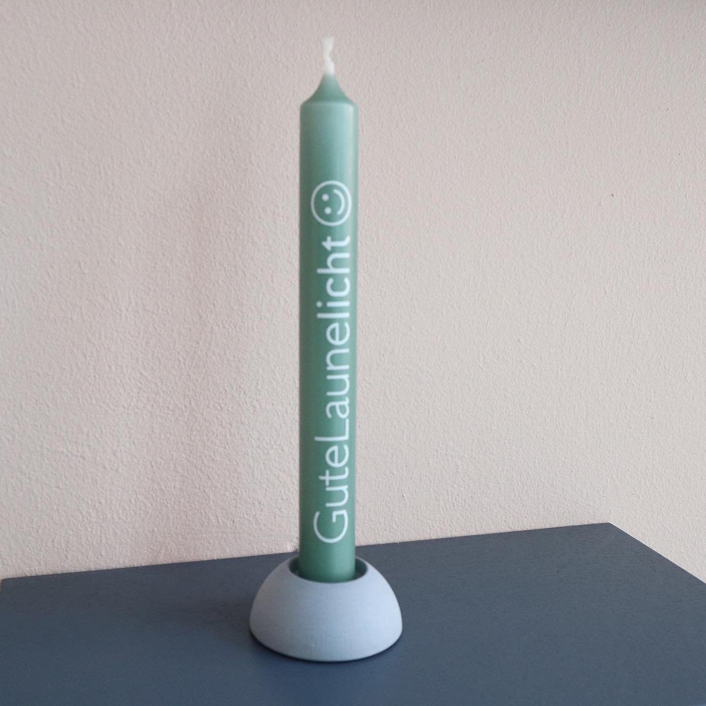 Bulla Design Kerze Wünschelicht Gute Laune Licht smaragdgrün