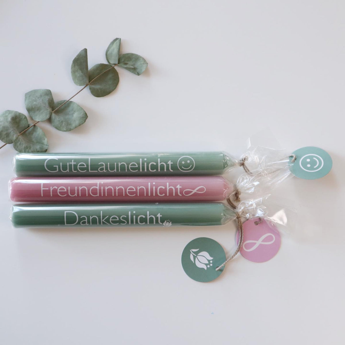 Bulla Design Kerze Wünschelicht Gute Laune Licht smaragdgrün
