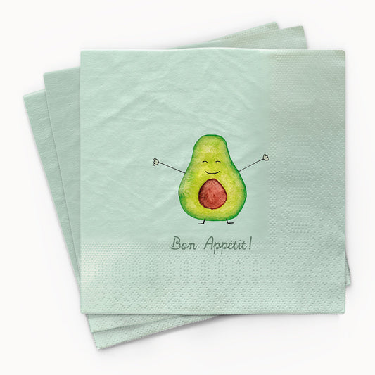 chic.mic Bamboo Servietten Avocado 33x33 cm