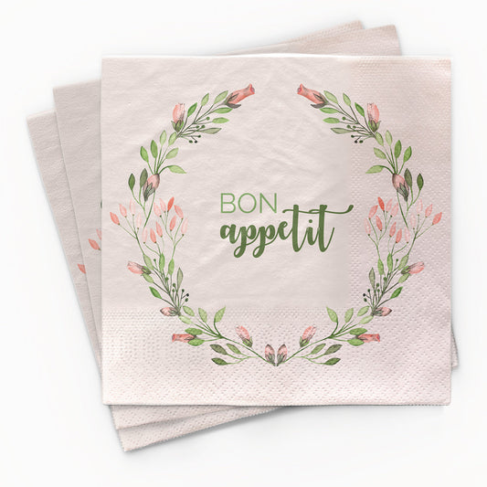 chic.mic Bamboo Servietten Bon appetit spring 33x33 cm