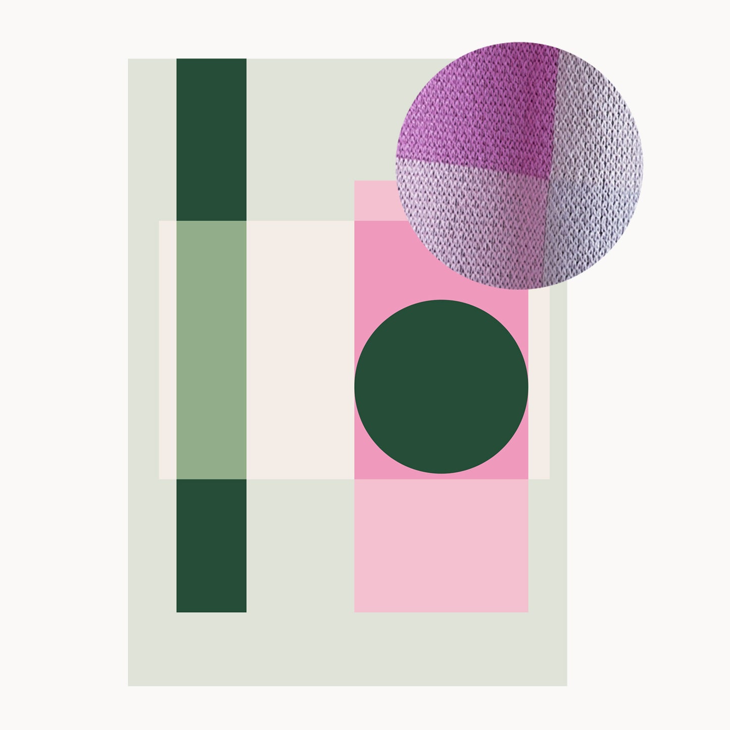 chic.mic Decke gestrickt Colourful Shapes