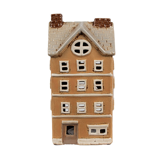 Clayre & Eef Teelichthaus beige 11x9x22 cm