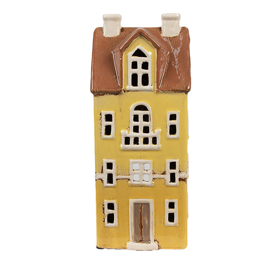Clayre & Eef Teelichthaus gelb 11x9x25 cm