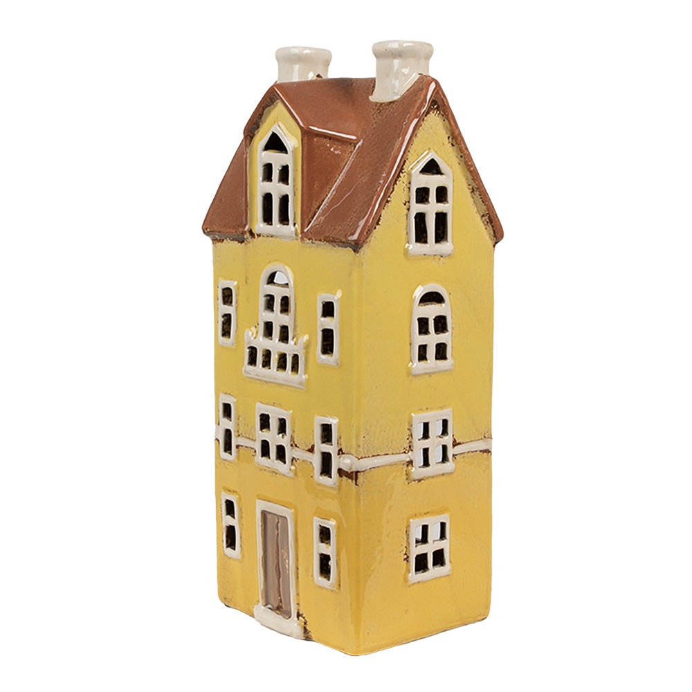 Clayre & Eef Teelichthaus gelb 11x9x25 cm