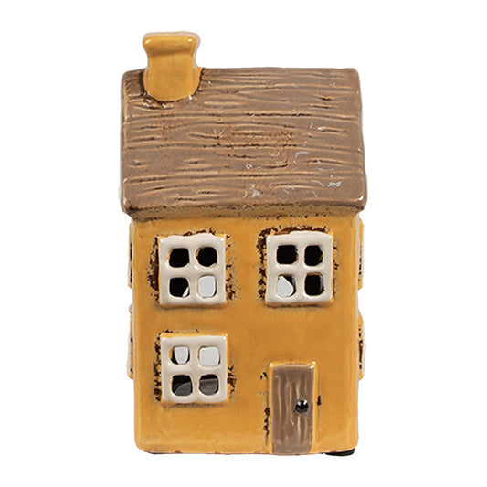 Clayre & Eef Teelichthaus orange 9x9x15 cm