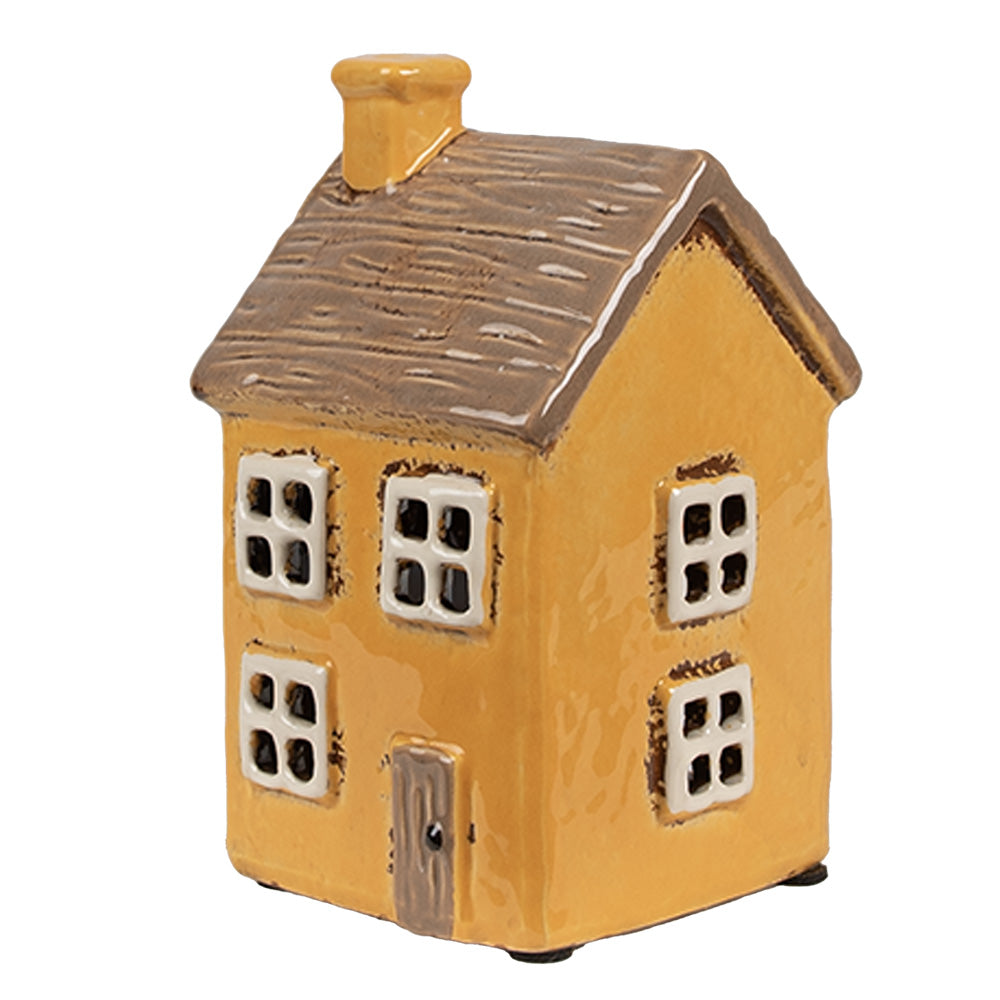 Clayre & Eef Teelichthaus orange 9x9x15 cm