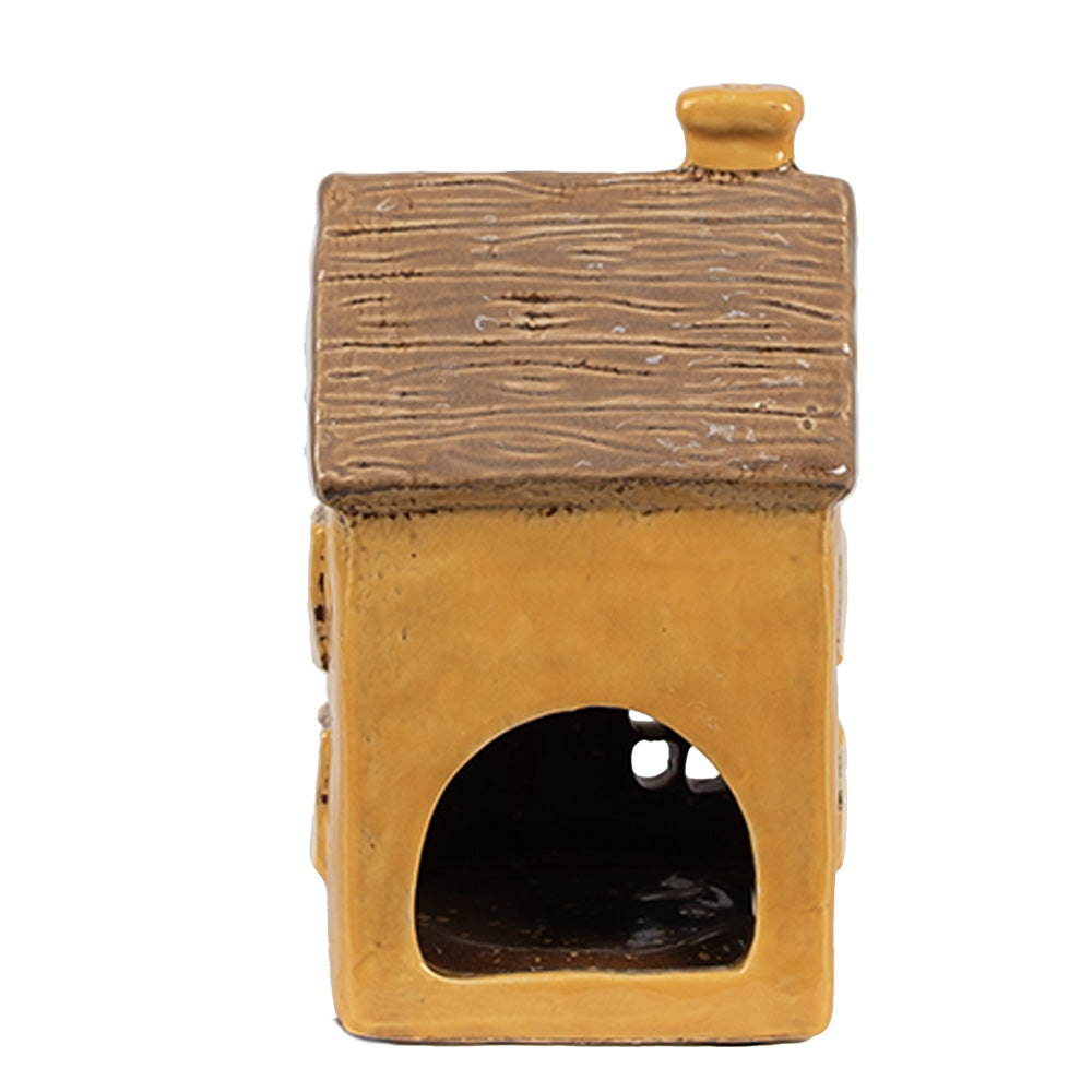 Clayre & Eef Teelichthaus orange 9x9x15 cm