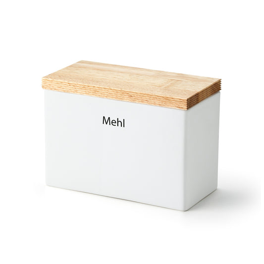 Continenta Vorratsdose mit Holzdeckel "Mehl"