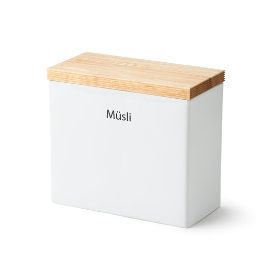 Continenta Vorratsdose mit Holzdeckel "Müsli"