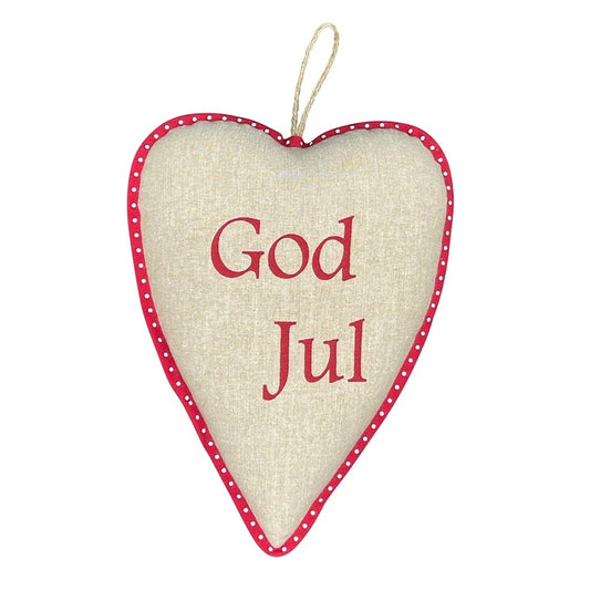 Danishville Anhänger Herz God Jul mit Tupfen