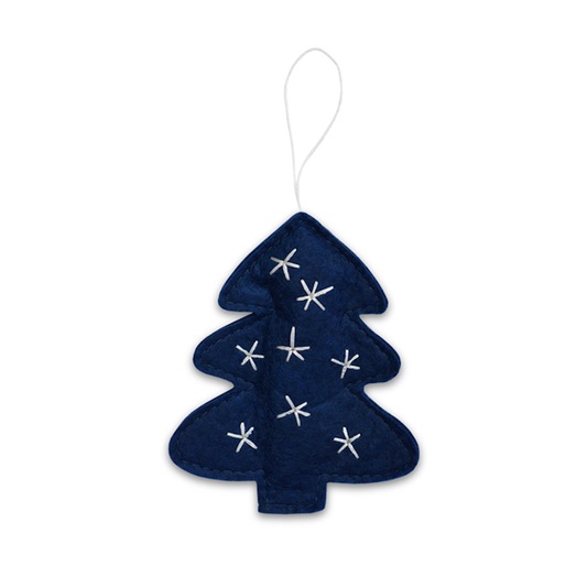 Delight Department Filz Ornament Baum blau