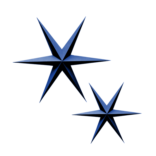 Delight Department Weihnachtsstern 2er-Set mitternachtsblau