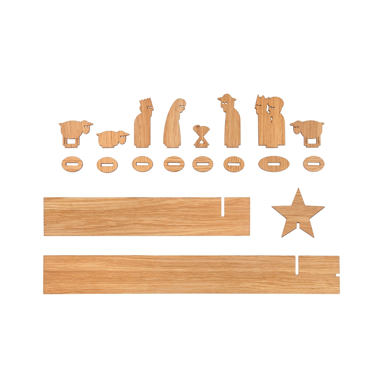 designimdorf Holzkrippe Simply Christmas geölt