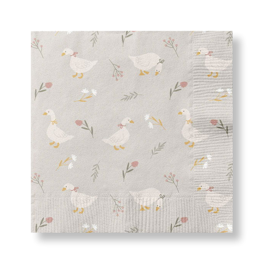 Det Gamle Apotek Lunch-Servietten kleine Gänse 33×33 cm