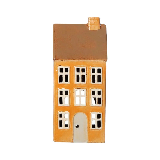 Det Gamle Apotek Teelichthaus ockergelb