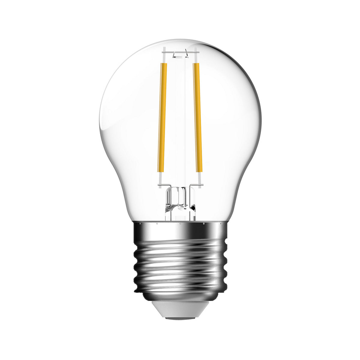 Klares warmweisses Energetic LED Leuchtmittel in kompakter MiniGlobe Form mit E27 Schraubsockel und 1,2W Leistung