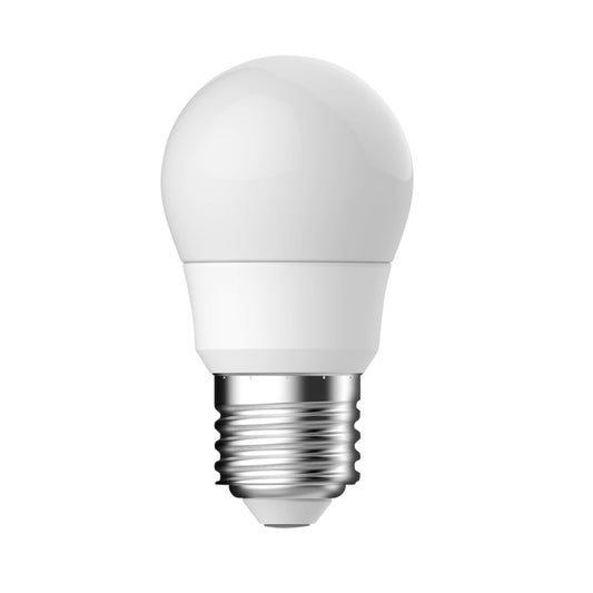 Mattes Energetic LED Leuchtmittel in kompakter MiniGlobe Form mit warmweissem Licht und E27 Sockel