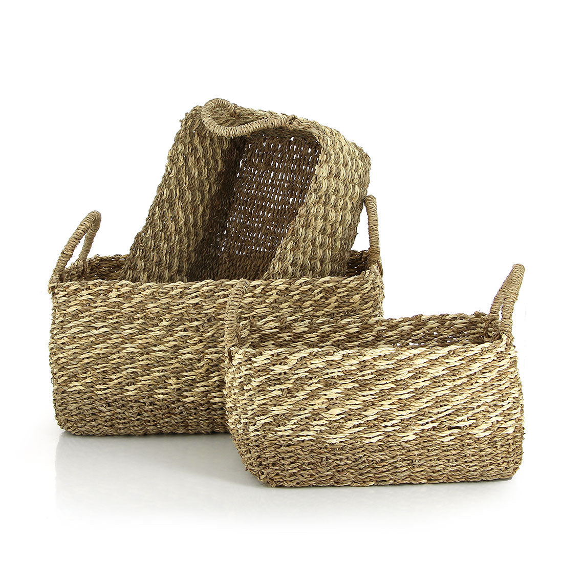 GLOBO Seegras Palmblätter Korb Thien mittel