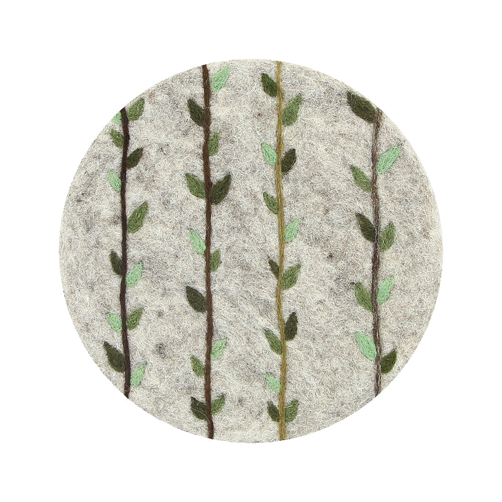 GLOBO Topfuntersetzer Filz Olivenzweige