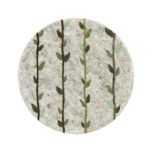 GLOBO Topfuntersetzer Filz Olivenzweige