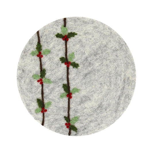 GLOBO Topfuntersetzer Filz Stechpalme