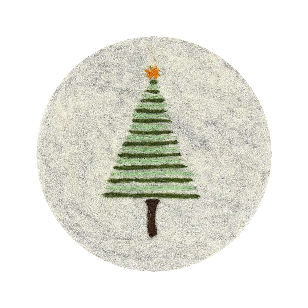 GLOBO Topfuntersetzer Filz Weihnachtsbaum
