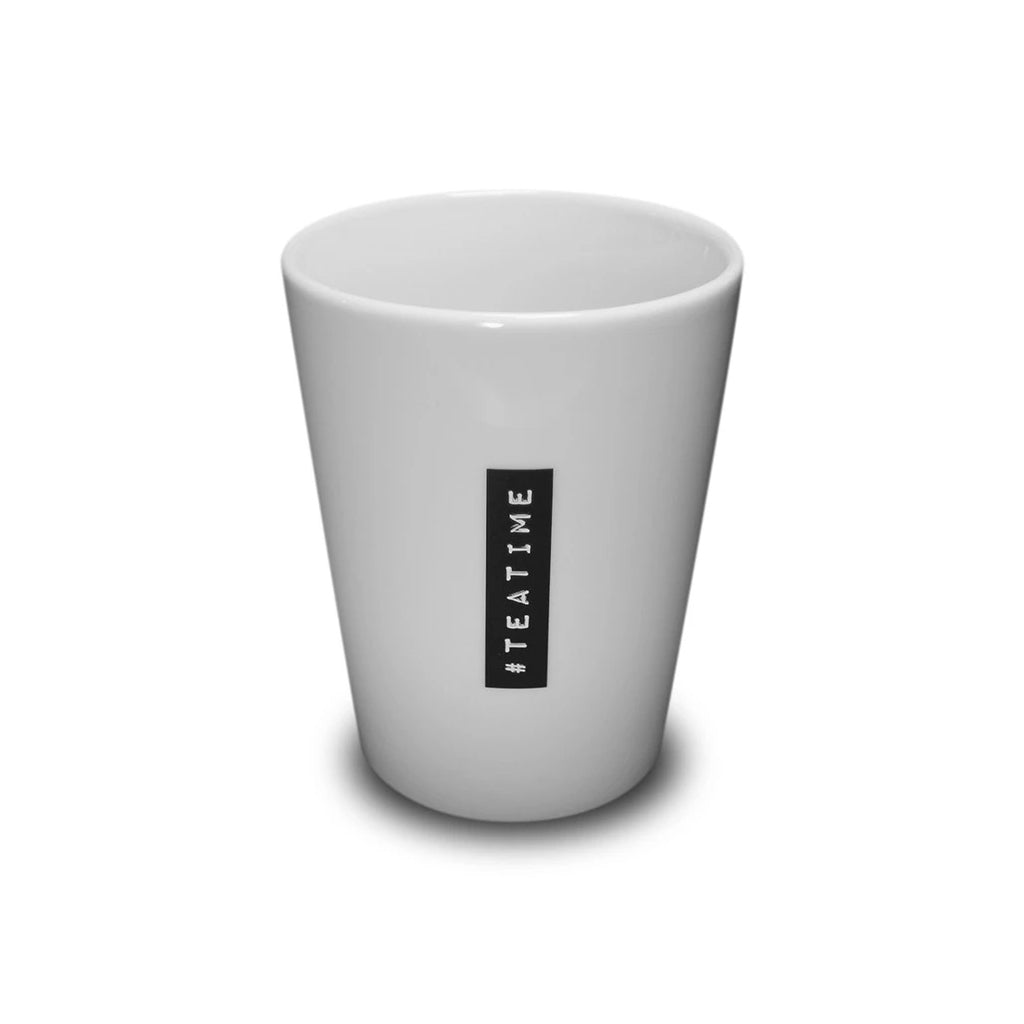 Goldscherben Becher Labelwrite #Teatime Porzellan