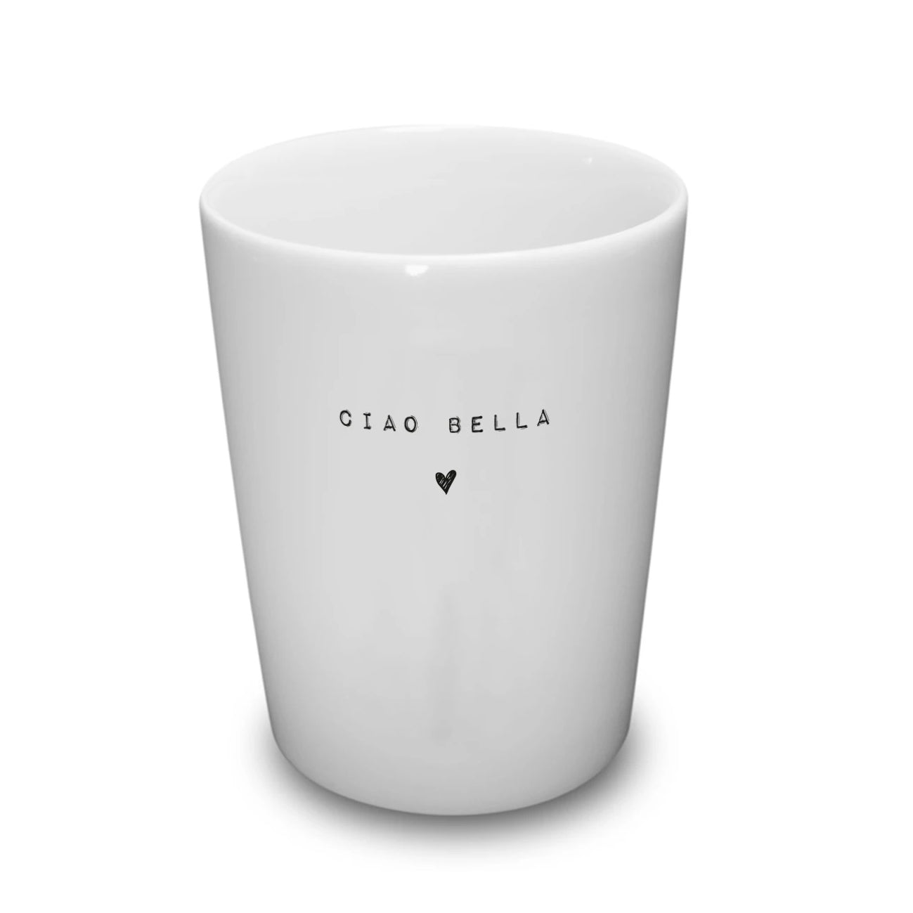 Goldscherben Becher Ciao Bella Porzellan