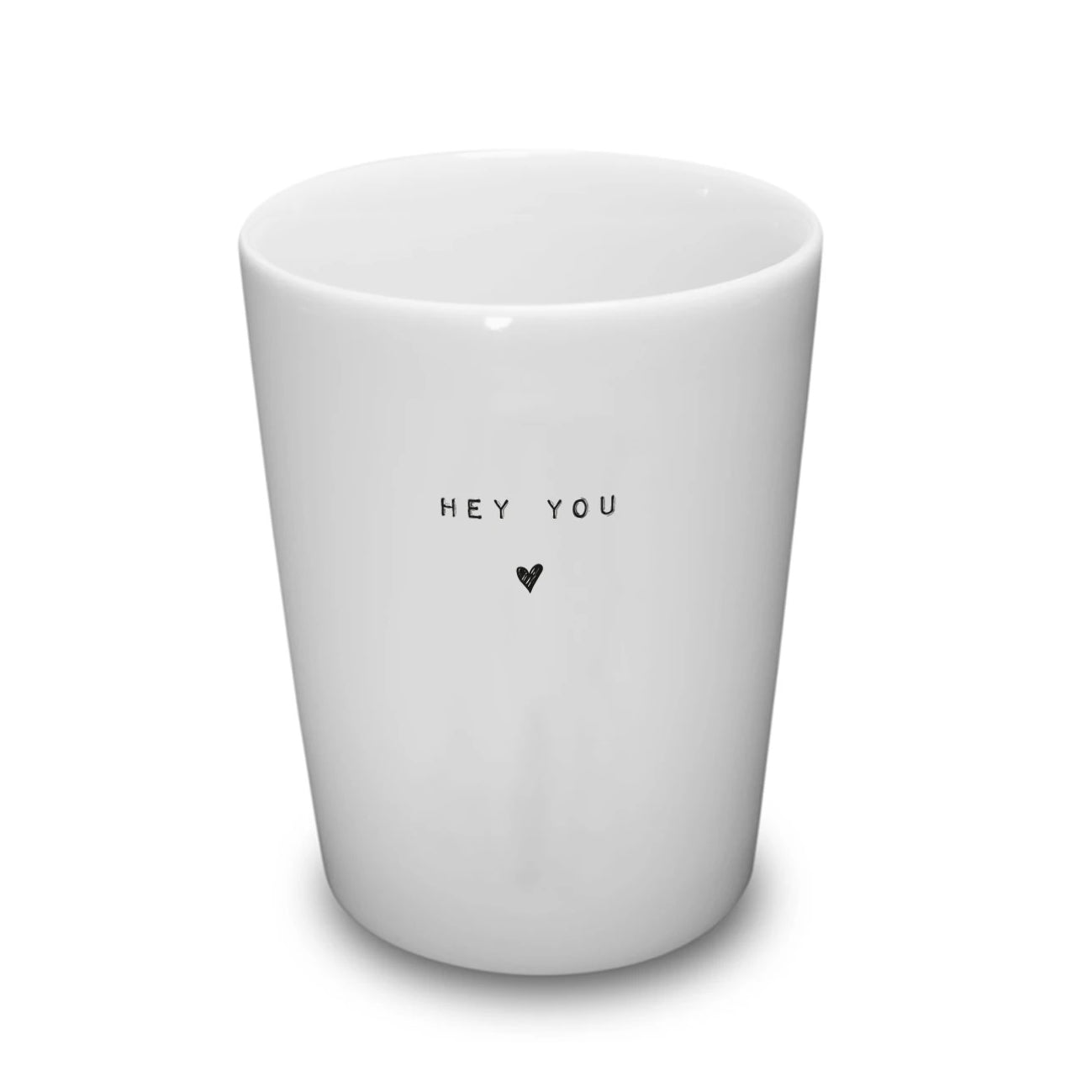 Goldscherben Becher Hey You Porzellan