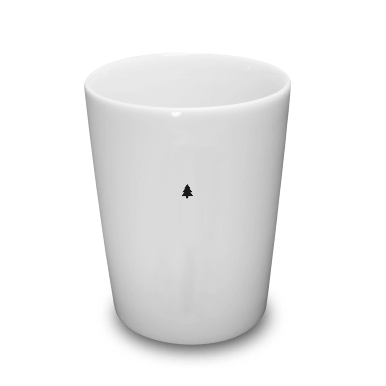 Goldscherben Becher Tannenbaum Porzellan