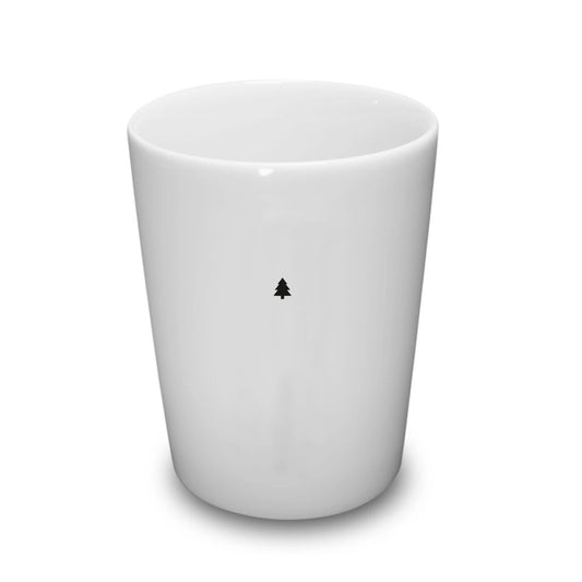 Goldscherben Becher Tannenbaum Porzellan