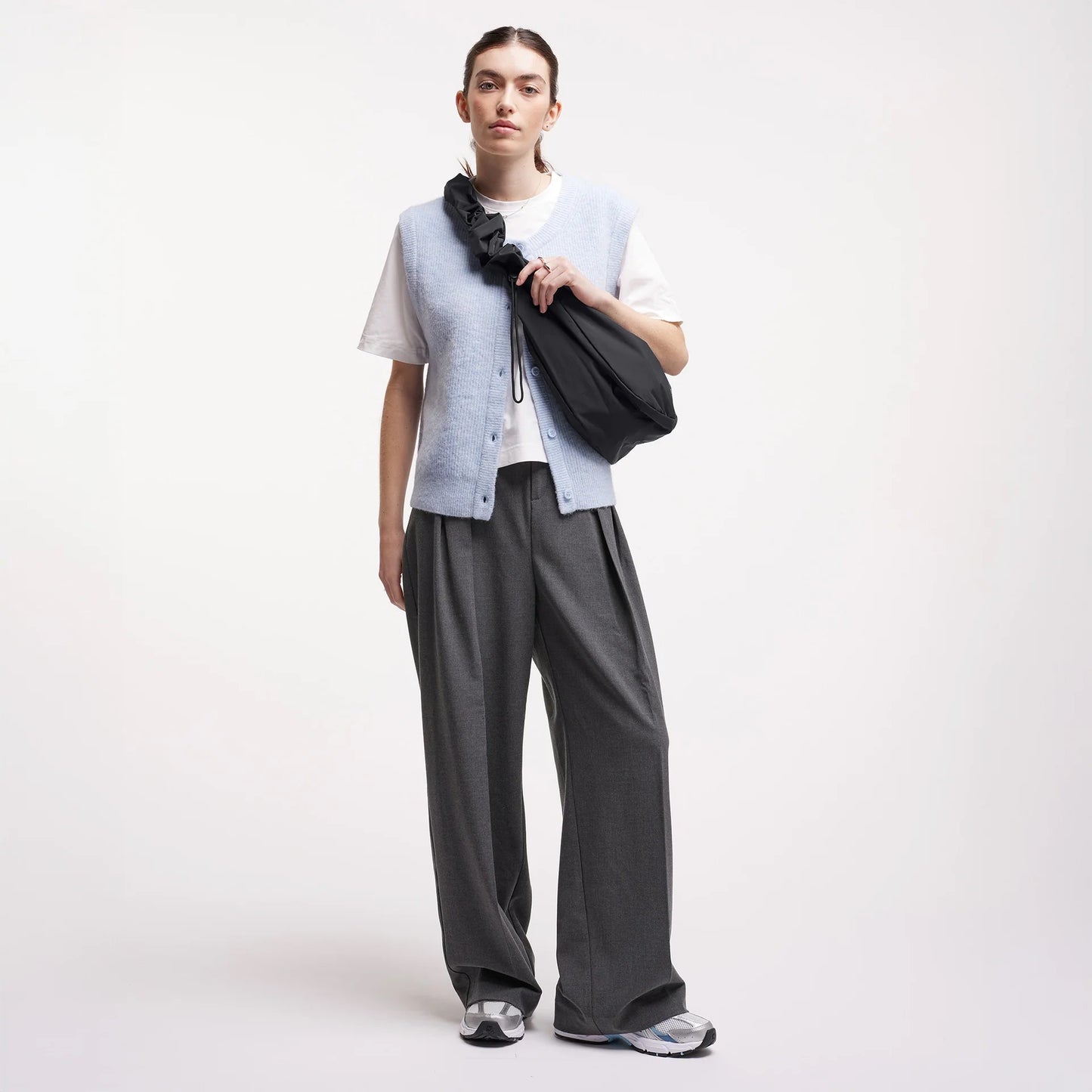 GOT BAG Moon Bag Ruffle monochrome black