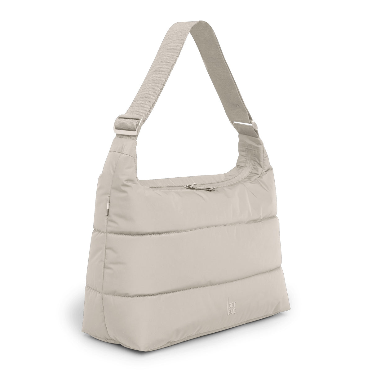 GOT BAG Puffer Square Bag large monochrome scallop