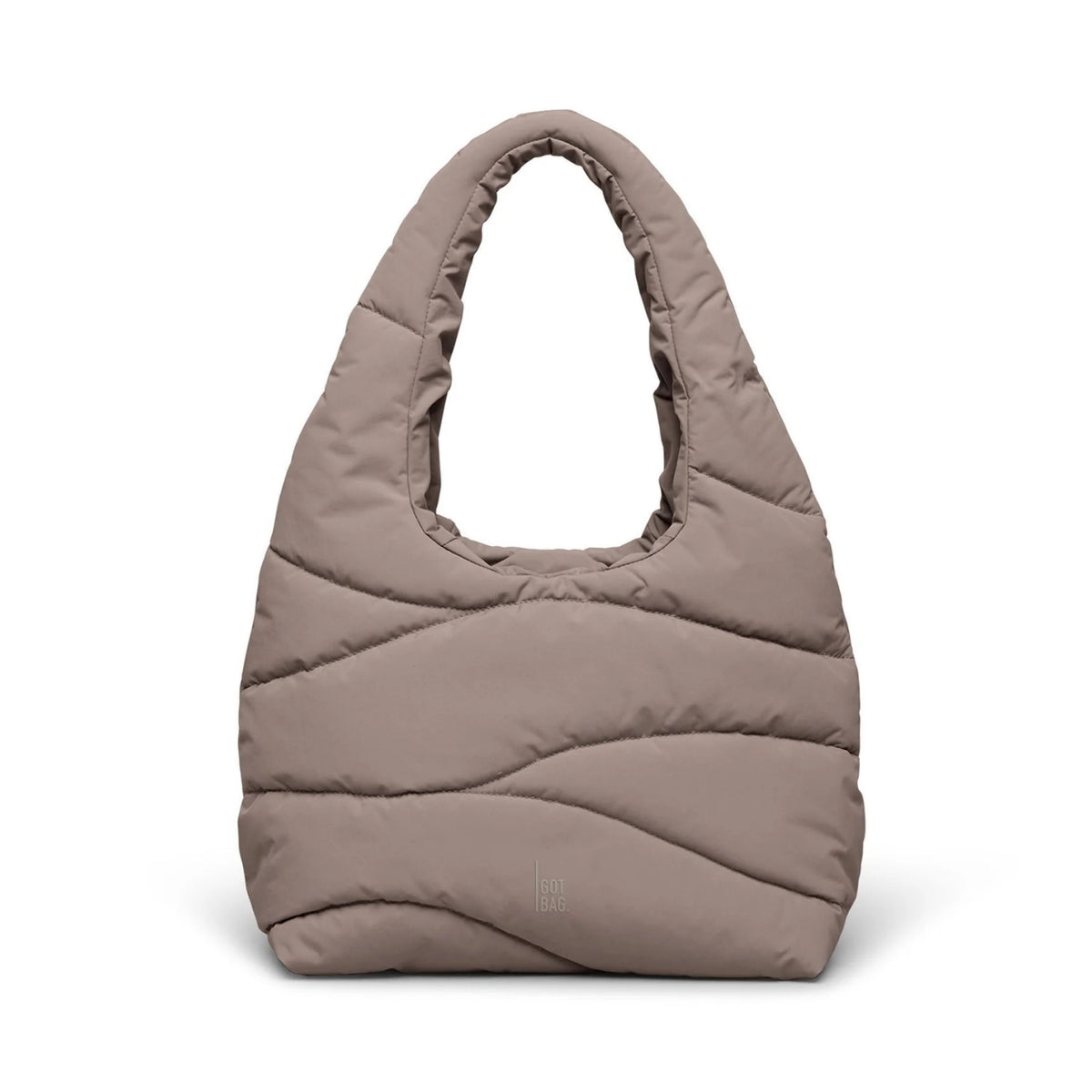 GOT BAG Wavy Puffer Shoulder Bag monochrome oyster