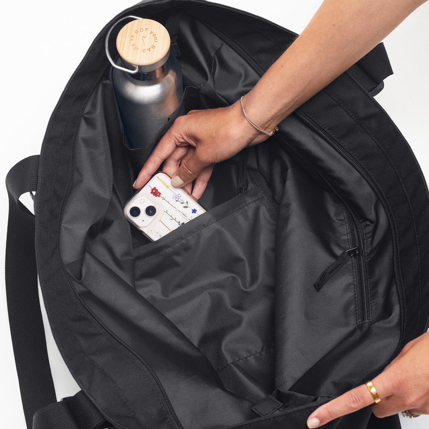 GOT BAG Tragetasche Tote Bag large monochrome black