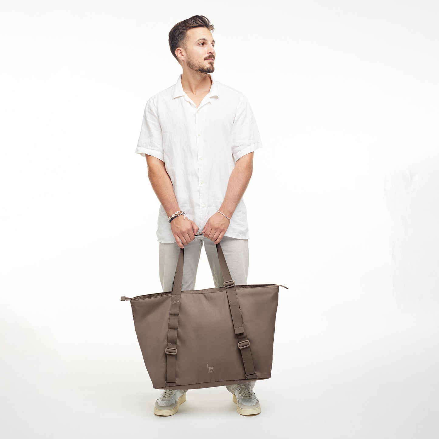 GOT BAG Tragetasche Tote Bag large monochrome oyster