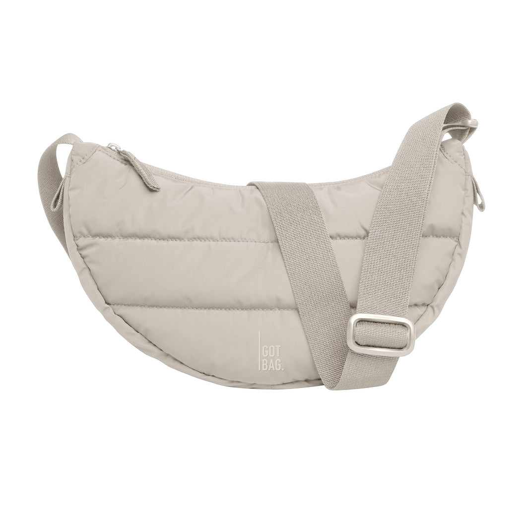 GOT BAG Puffer Moon Bag small monochrome scallop