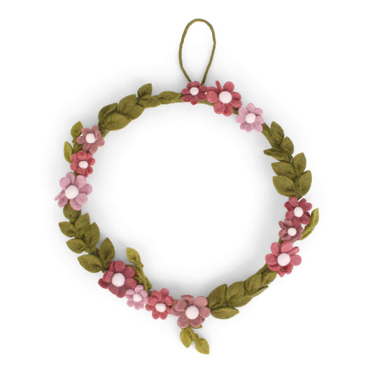 Gry & Sif Filz Anemonenkranz altrosa