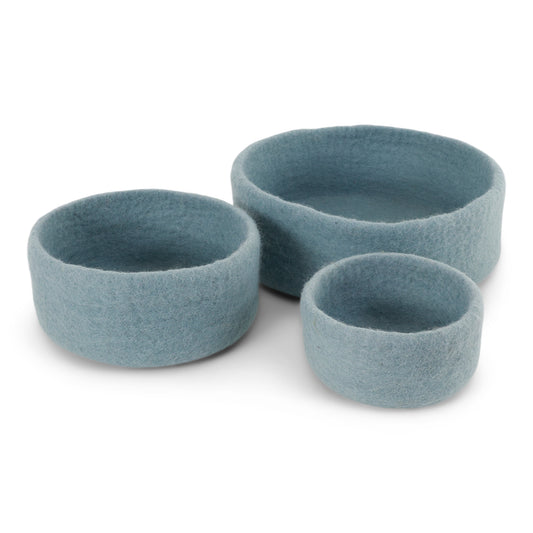 Gry & Sif Schale Filz Hellblau