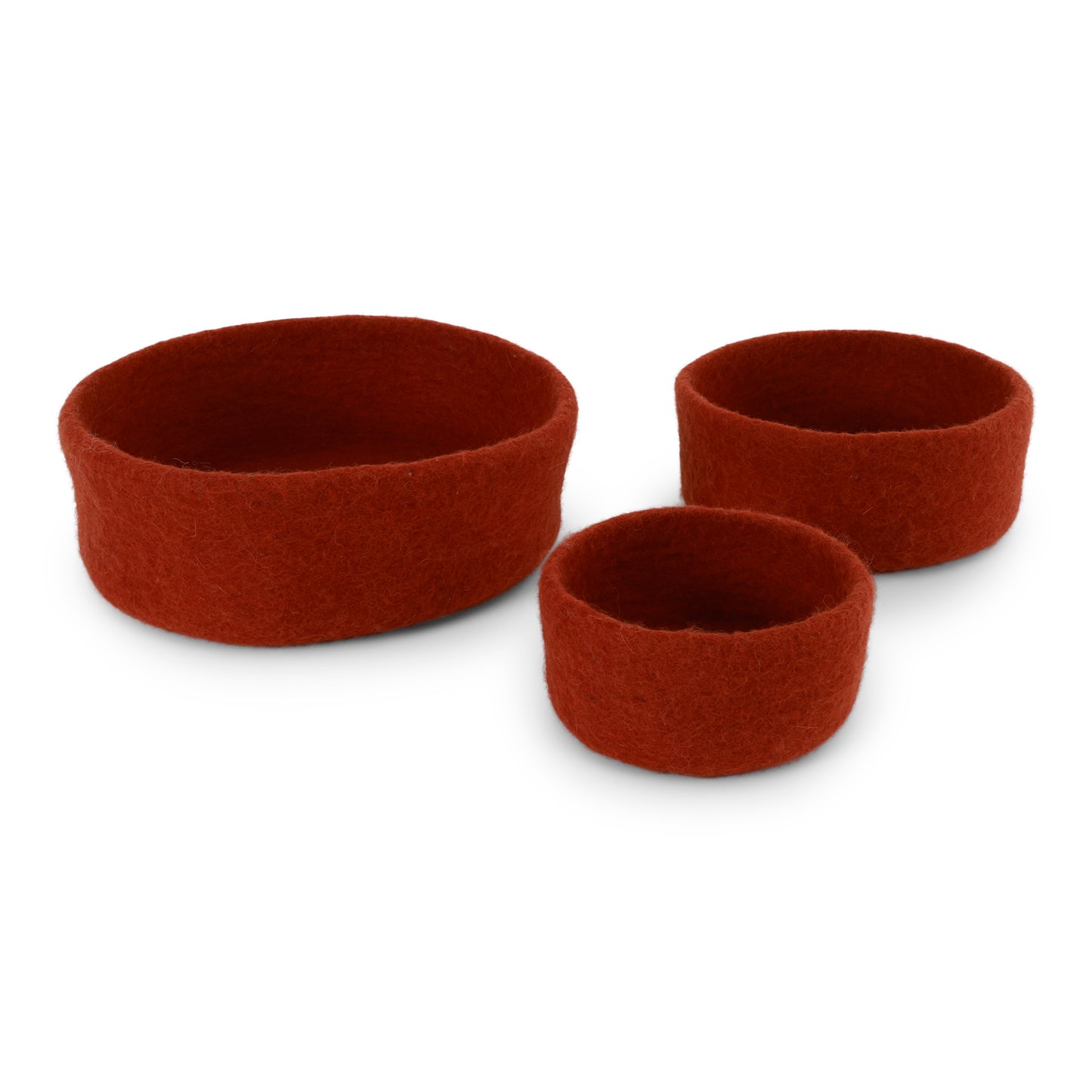 Gry & Sif Schale Filz rostrot