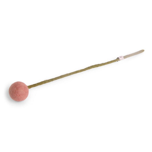 Gry & Sif Filzblume Ø 3 cm staubiges rot