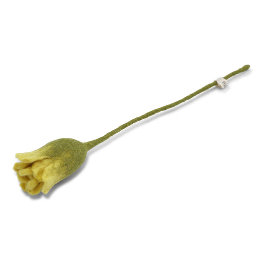Gry & Sif Filzblume Tulpe hellgelb
