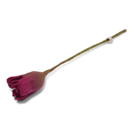 Gry & Sif Filzblume Tulpe kirschrot