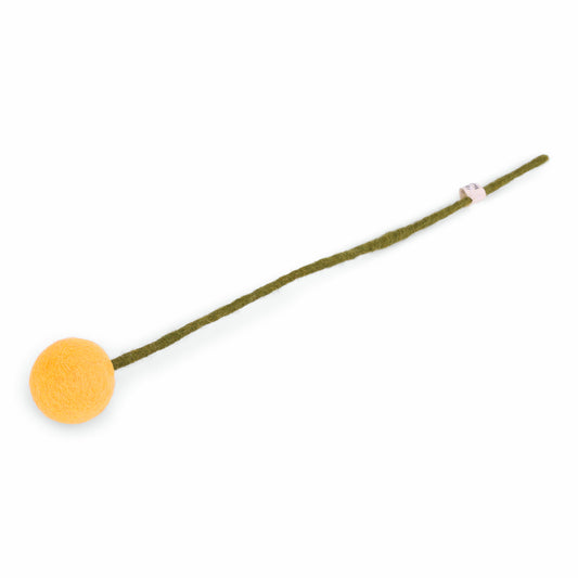 Gry & Sif Filzblume Trommelstöckchen Ø 3 cm gelb