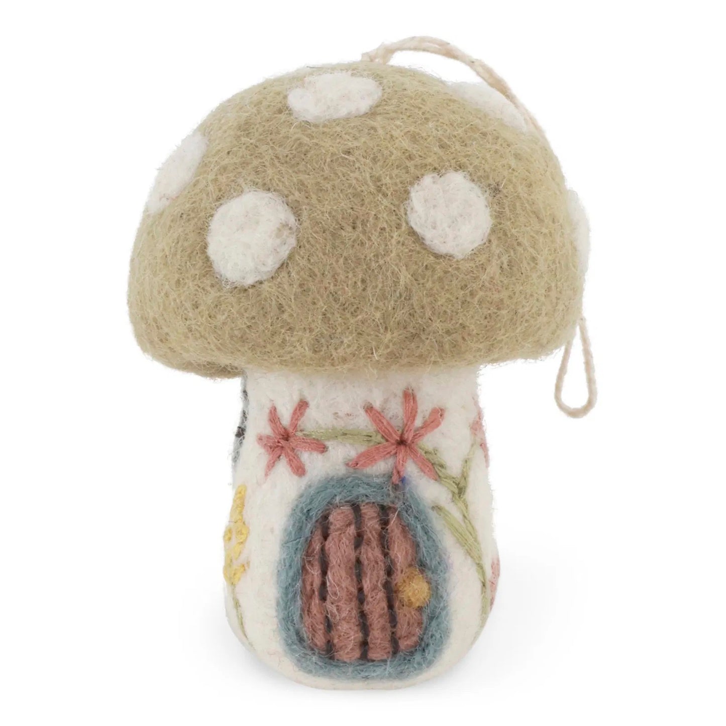Gry & Sif Kleines Frühlingspilzhaus mit Blumenstickerei